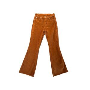 7 For All Mankind Women’s Corduroy Flare Pants Size 26 Brown